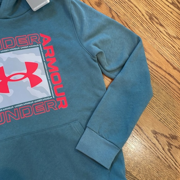 Boy’s Under Armour Fleece Hoodie/Sweatshirt. Size Large. New With Tags. - Picture 6 of 12